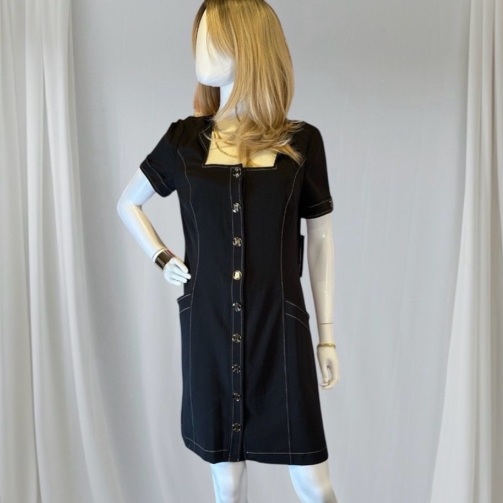 Karl Lagerfeld Elegant Button-Down Dress NWT